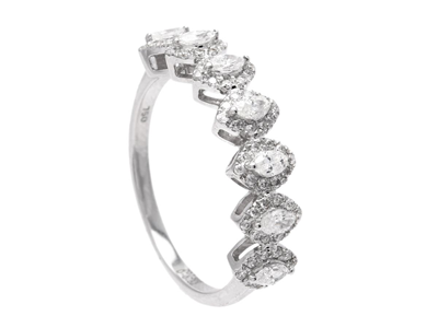 Jewellery, RING, 18K white gold