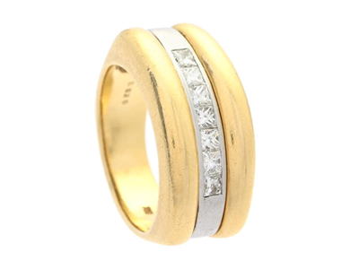 Jewellery, RING, 18K gold/white gold