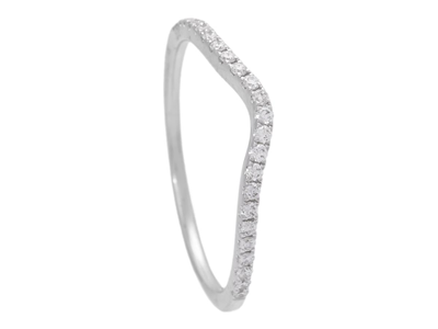 Jewellery, JACKET RING, 18K white gold