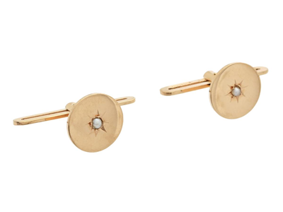 Jewellery, SHIRTBUTTONS, 18K gold