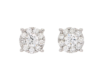 Jewellery, EARRINGS, 18K white gold