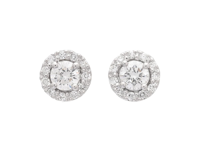 Jewellery, EARRINGS, 18K white gold