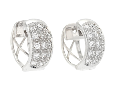 Jewellery, EARRINGS, 18K white gold