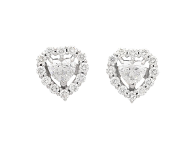 Jewellery, EARRINGS, 18K white gold