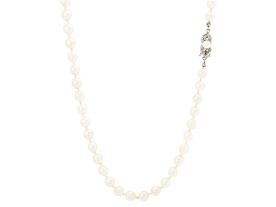 Jewellery, PEARL NECKLACE, cultured pearls approx. 6,4-6,8 mm
