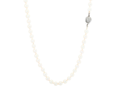 Jewellery, PEARL NECKLACE, cultured pearls approx. 6,0-6,4 mm