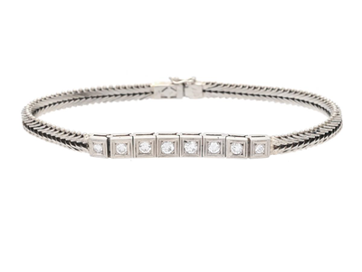 Jewellery, BRACELET, 18K white gold