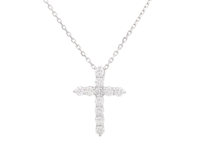 Jewellery, PENDANT WITH CHAIN, 18K white gold