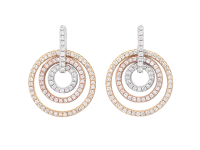 Jewellery, EARRINGS, 18K gold/white gold
