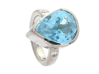 Jewellery, RING, 18K white gold