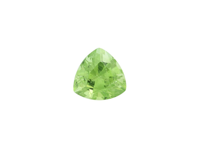 Gemstones, PERIDOT, trilliant cut