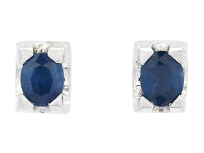 Jewellery, SOLITAIRE EARRINGS, 18K white gold