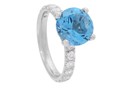 Jewellery, RING, platinum/rutenium