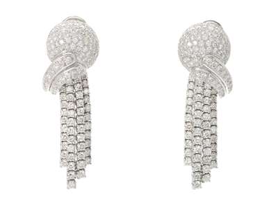 Jewellery, EARRINGS, 18K white gold