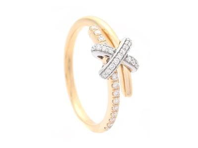Jewellery, RING, 18K gold/white gold
