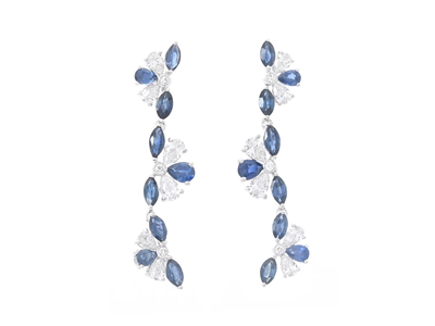 Jewellery, EARRINGS, 18K white gold