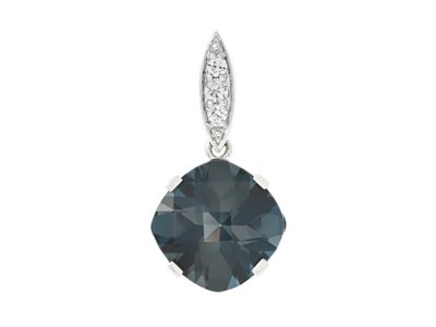 Jewellery, PENDANT, 18K white gold with london blue topaz 4,49 ctw
