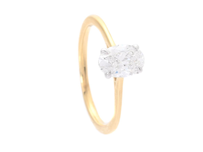 Jewellery, SOLITAIRE RING, 18K gold/white gold