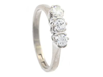 Jewellery, RING, 18K white gold