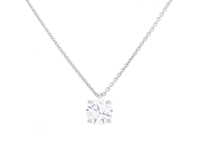 Jewellery, SOLITAIRE NECKLACE, 18K white gold