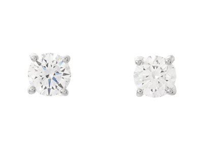 Jewellery, SOLITAIRE EARRINGS, platinum