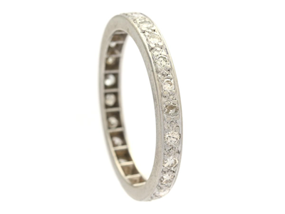 Jewellery, FULL ETERNITY RING, platinum