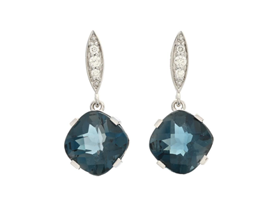 Jewellery, EARRINGS, 18K white gold