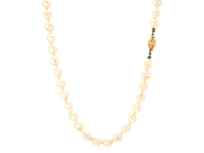 Jewellery, PEARL NECKLACE, cultured baroque pearls approx. 7,0 mm
