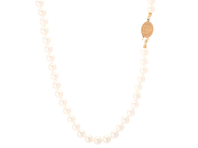 Jewellery, PEARL NECKLACE, cultured pearls 6,5 mm