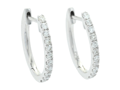 Jewellery, EARRINGS, 18K white gold