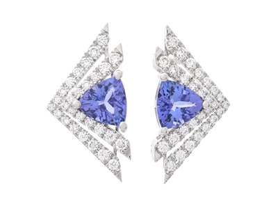 Jewellery, EARRINGS, 18K white gold