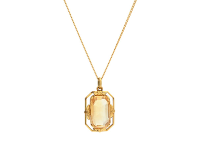 Jewellery, PENDANT WITH CHAIN, 14K gold