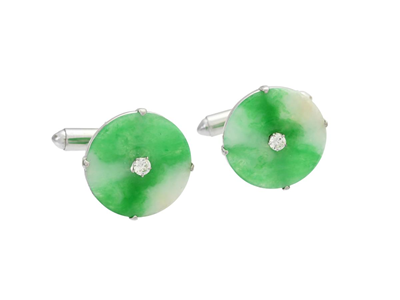 Jewellery, CUFFLINKS, 18K white gold