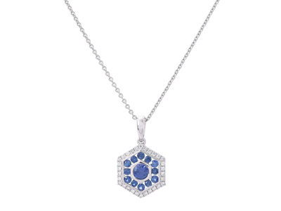 Jewellery, PENDANT/CHAIN, 18K white gold