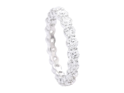 Jewellery, FULL ETERNITY RING, 18K white gold
