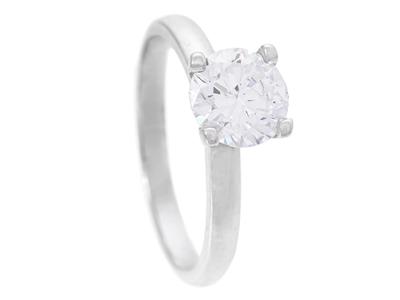 Jewellery, SOLITAIRE RING, 18K white gold