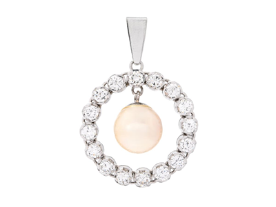 Jewellery, PENDANT, 18K white gold