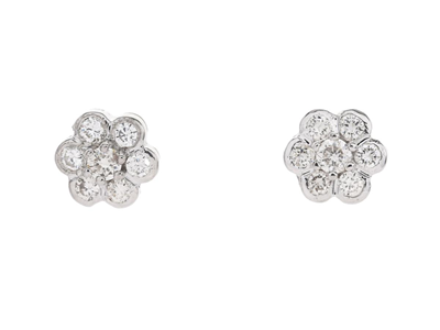 Jewellery, EARRINGS, 18K white gold