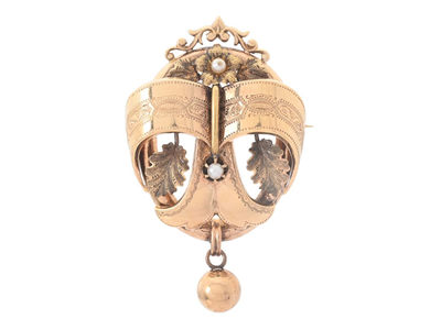 Jewellery, BROOCH, 18K gold