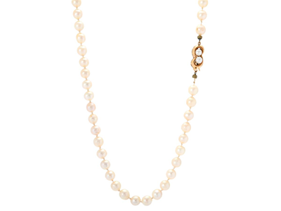 Jewellery, PEARL NECKLACE, cultured pearls diameter approx. 7,1- 7,3 g