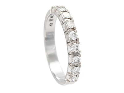 Jewellery, ETERNITY RING, 18K white gold