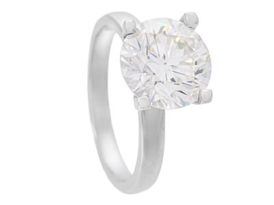 Jewellery, SOLITAIRE RING, platinum