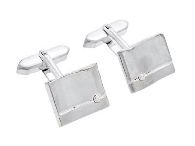 Jewellery, CUFFLINKS, sterling silver