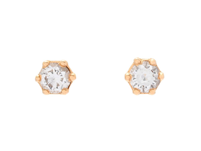Jewellery, SOLITAIRE EARRINGS, 18K gold