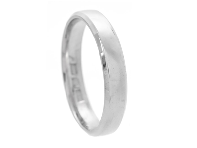 Jewellery, PLAIN RING, 18K white gold