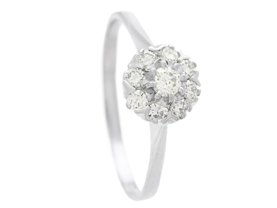 Jewellery, RING, 18K white gold