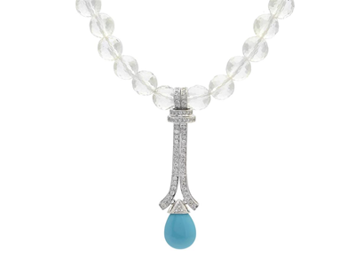 Jewellery, NECKLACE, 18K white gold