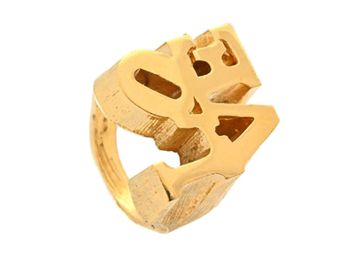 Jewellery, ROBERT INDIANA, LOVE ring