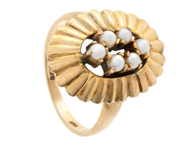 Jewellery, RING, 9K gold