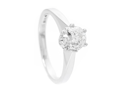 Jewellery, SOLITAIRE RING, 18K white gold